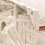International Snow sculpture Championship of the USA, 'Izba-spa', h=5, silver, people choice, 2002,the UsA, Colorado, Brackenridge