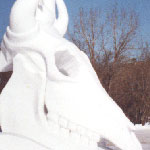 Snow Sculpture Simposium Voyager, 'Kidnapping of Europe', h=4,5, participant diploma, 2001, Canada, Vinipec