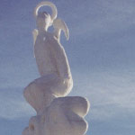 International Snow sculpture Championship of the USA, 'Stairs to the sky', h=5,5, gold, 2000, the USA, Colorado, Breckenridge